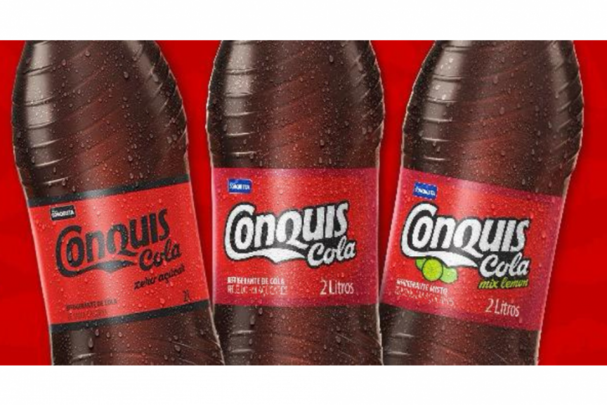 São três opções de sabores na linha 