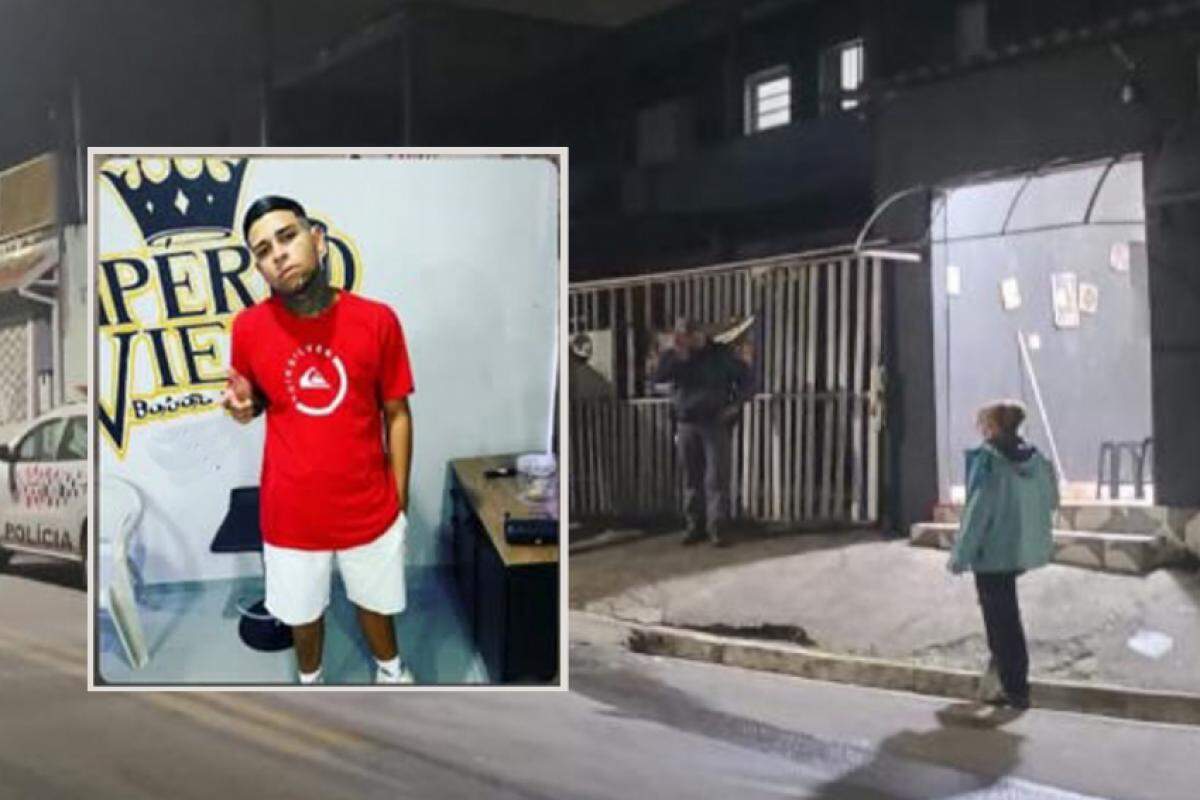 Local do crime que matou Juliano Gusmão Leme (no detalhe)