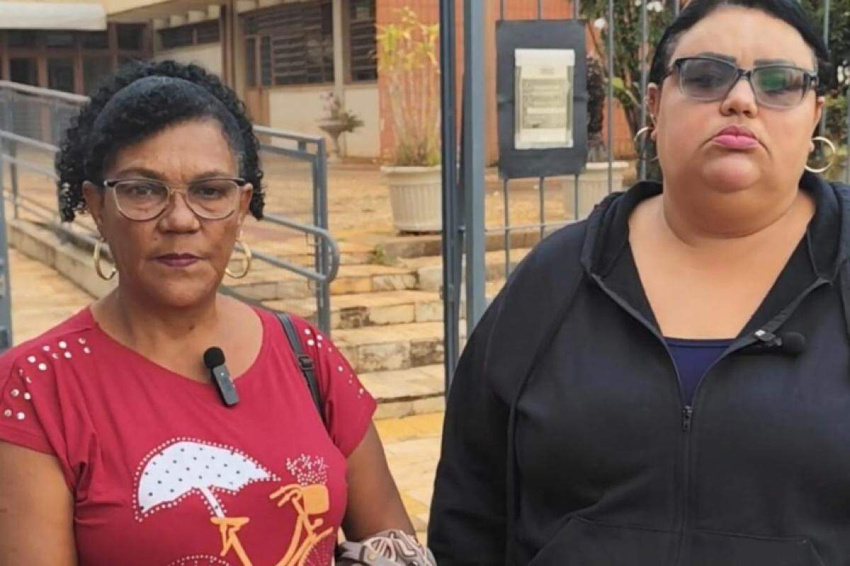 A mãe da vítima, Silvânia Eleutério, de 58 anos, e a irmã, Laís Eleutério dos Santos, de 36 anos
