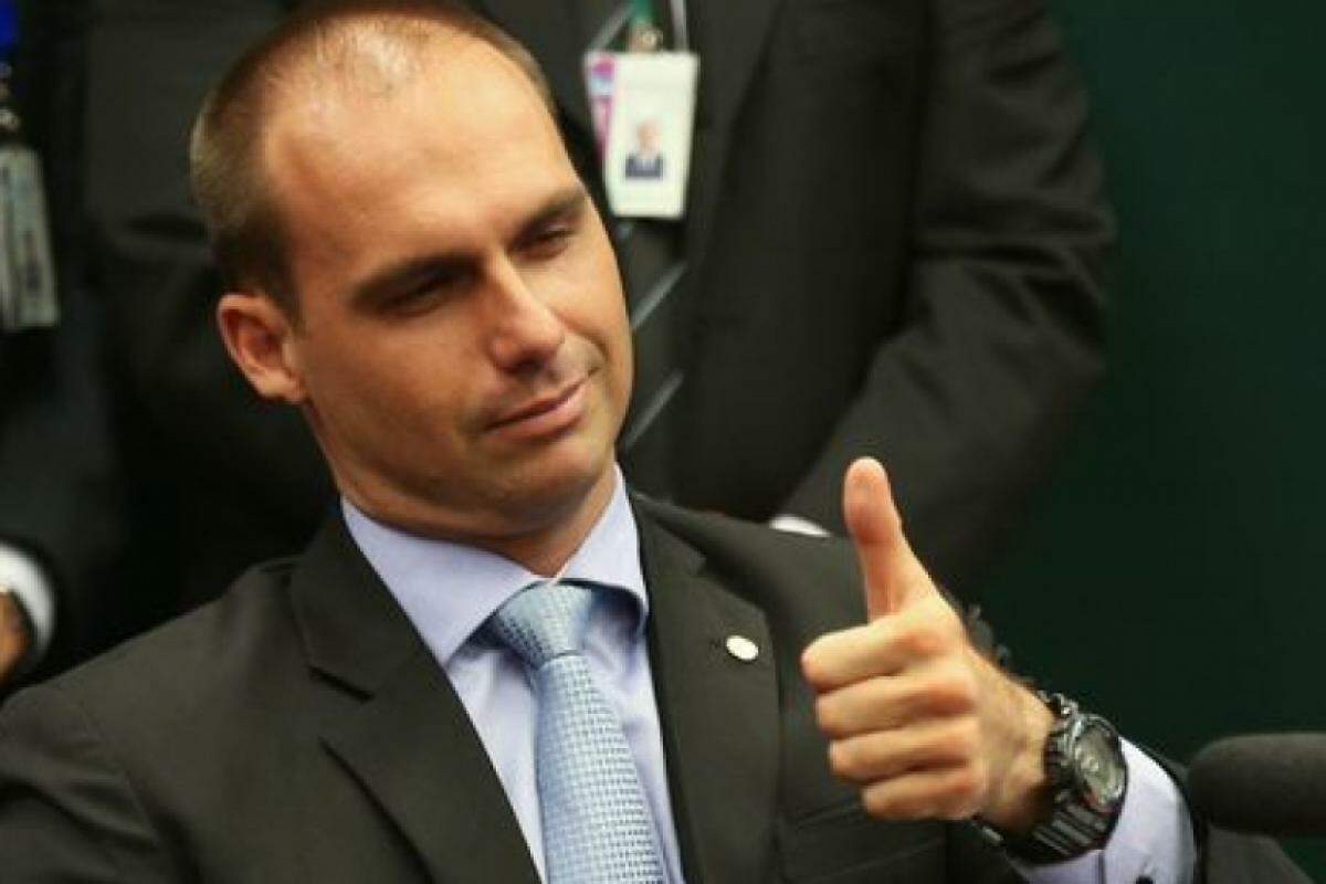 O deputado federal licenciado Eduardo Bolsonaro (PL-SP) se mudou com a família para os EUA