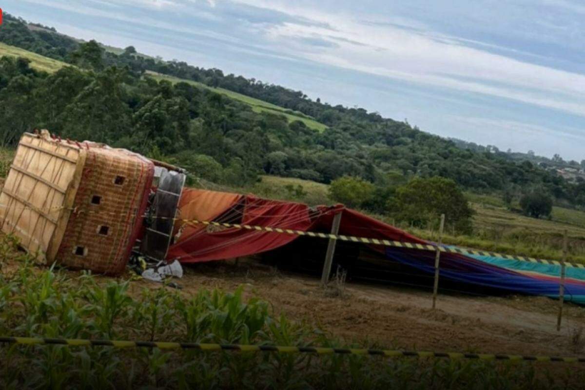 Balão levava 33 passageiros, além do condutor e de um ajudante