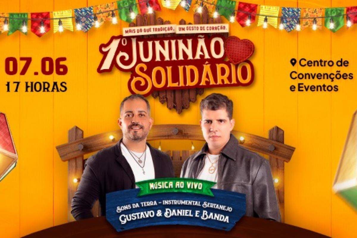 O Juninão Solidário reunirá música ao vivo, danças tradicionais e pratos típicos vendidos por entidades assistenciais. Toda a renda será revertida para projetos