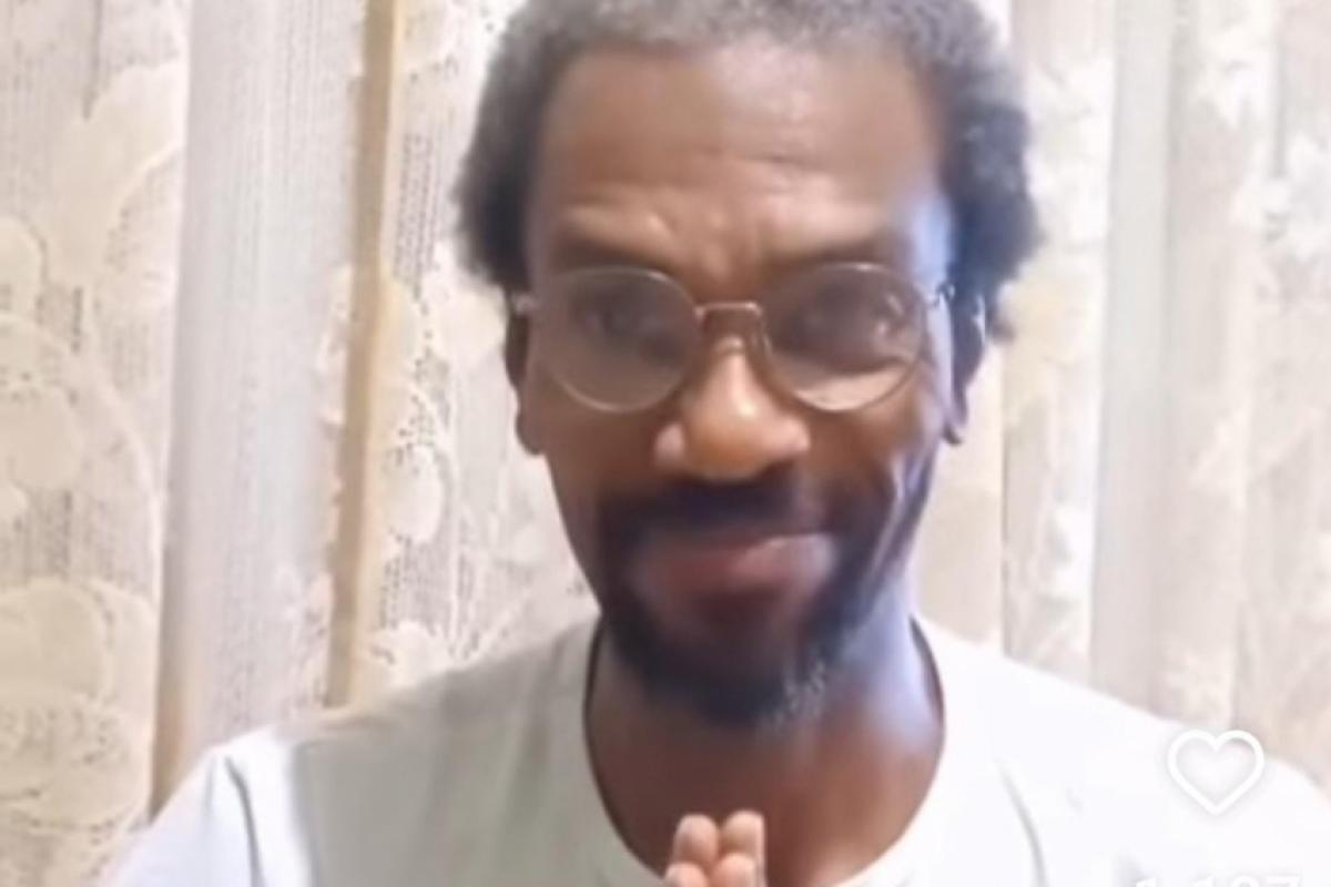 Zé Roberto durante vídeo publicado nas redes sociais