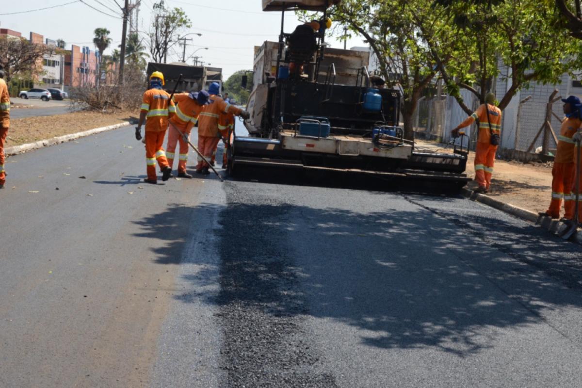 Rua de Franca passando por recapeamento