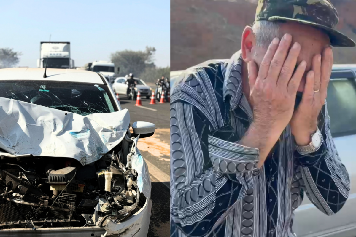 Nove veículos se envolveram em acidentes por causa da fumaça na rodovia.