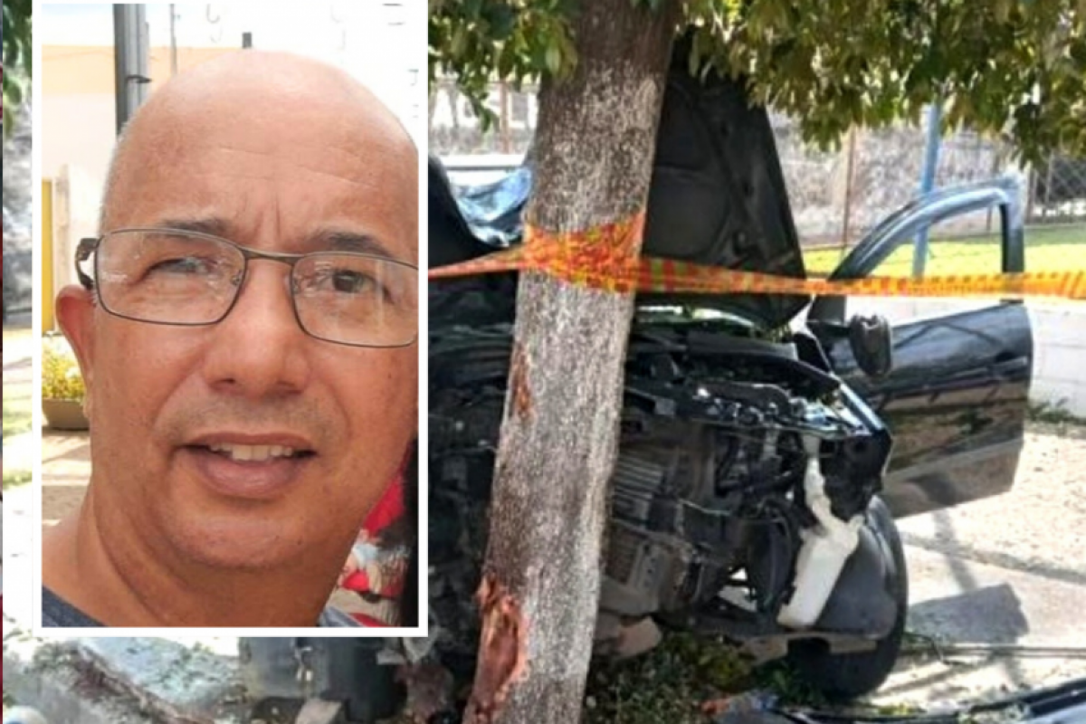 Claudio Pires, de 58 anos morreu no local, após a grave colisão.