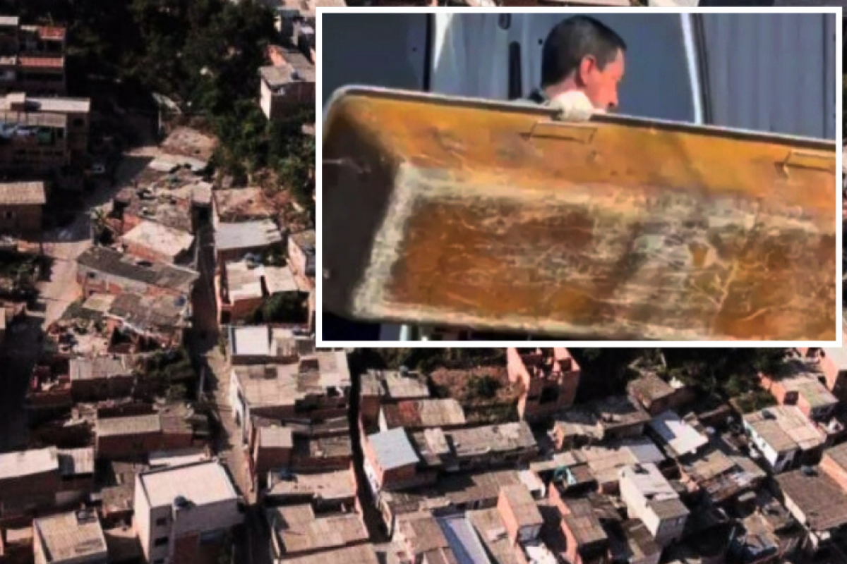 Após o trabalho da perícia na Portelinha, a funerária levou o corpo ao IML. 