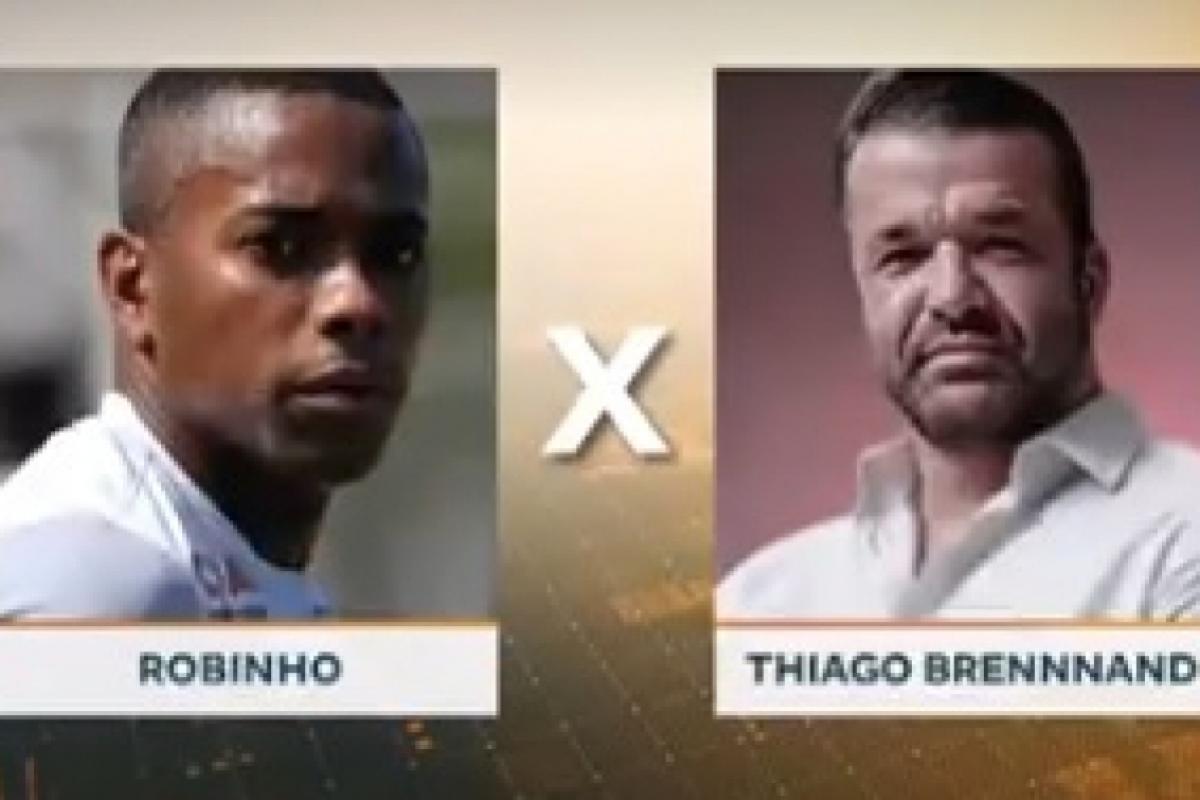 Robinho e Thiago Brannand