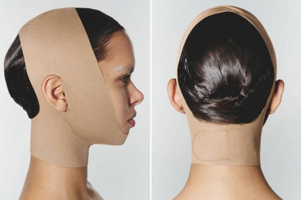 Bandagem de tecido da Skims, uma espécie de modelador facial, faz sucesso entre atores e atrizes
