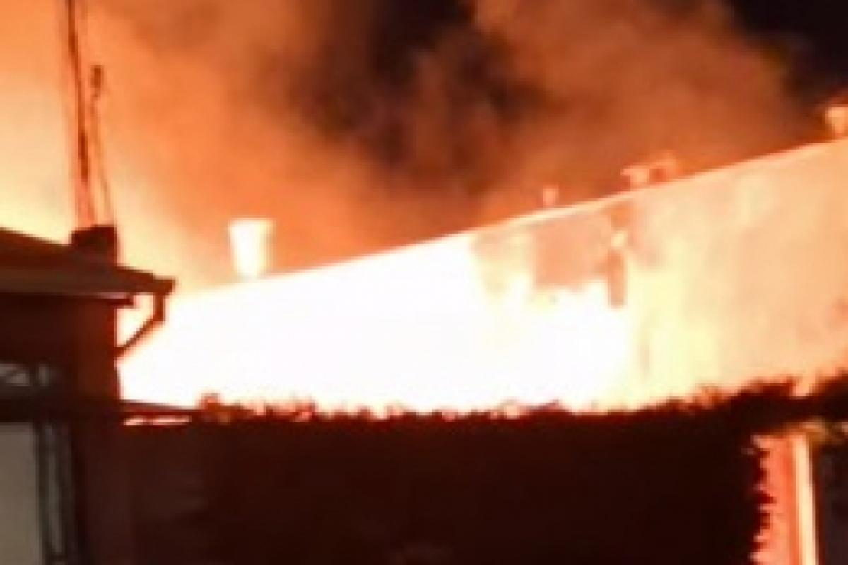 Fogo assustou os vizinhos