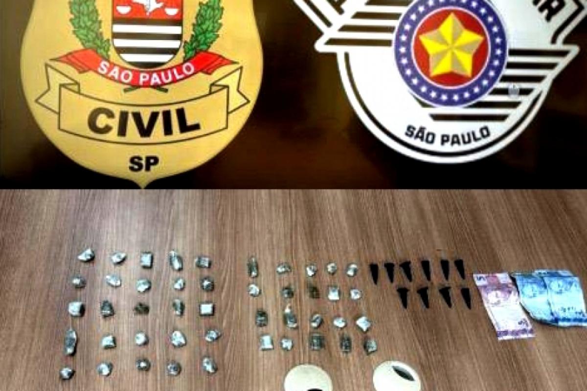 As drogas foram apreendidas e o homem ficou à disposição da justiça