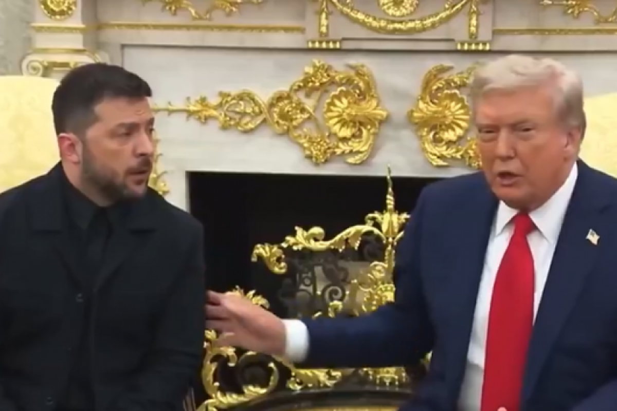 Volodymyr Zelensky e Donald Trump se reuniram nesta segunda