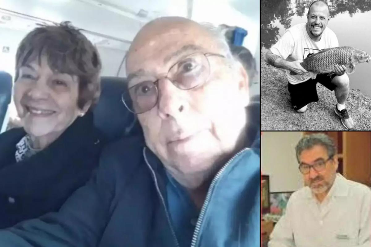 Dora e  José Cloves, José Carlos Copetti (com o peixe) e o médico José Roberto Leonel