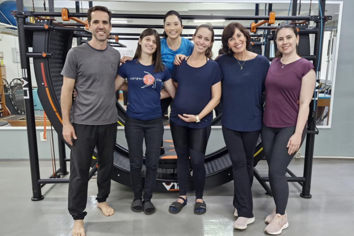 Osvaldo Pinho, Mariana Buso, Aline Taba, Isabela Caramaschi, Laura Caramaschi e Mariane Andreotti