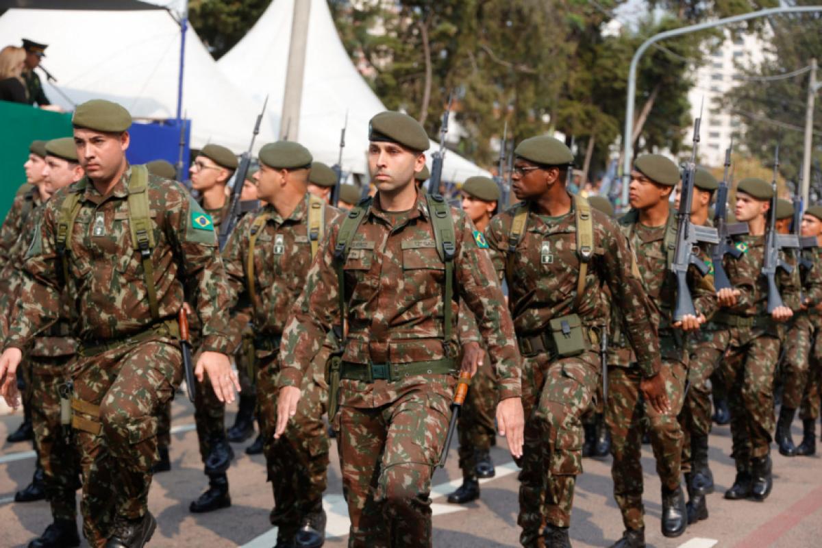 Tradicionalmente, quem abre o desfile é o 12º Grupo de Artilharia Antiaérea (12º GAAAe)