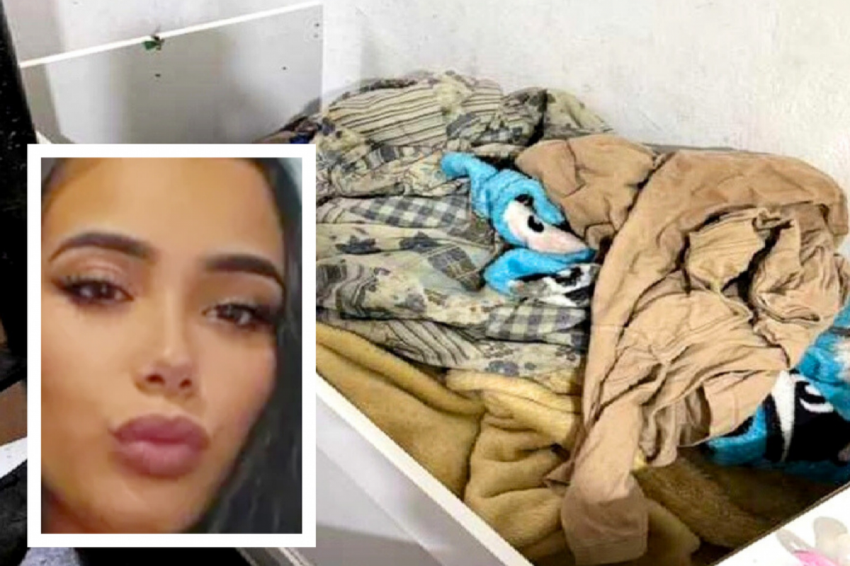 A mãe deixou a bebê com o filho de apenas 5 anos na casa.