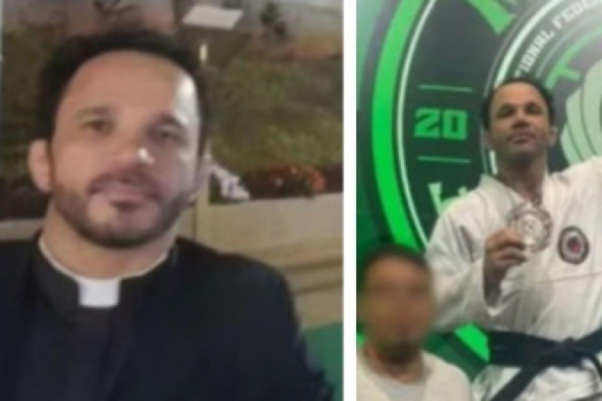 O padre João José Bezerra, 42 anos, vice-campeão mundial de jiu-jitsu