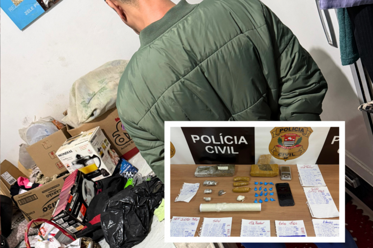 Durante a operação, 'CAMOLEI' foi preso dentro de casa.