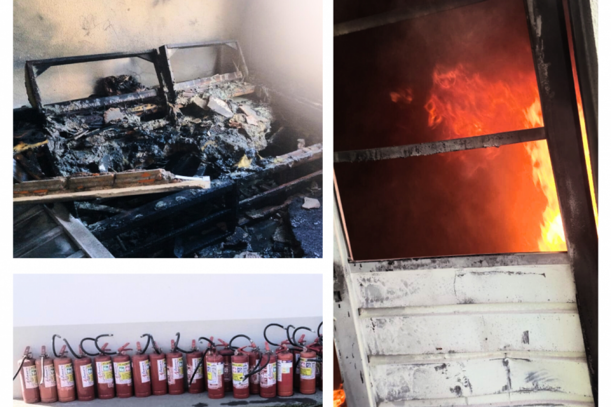 Após agredir a companheira, o homem incendiou o apartamento do casal no bairro Nova Suiça.