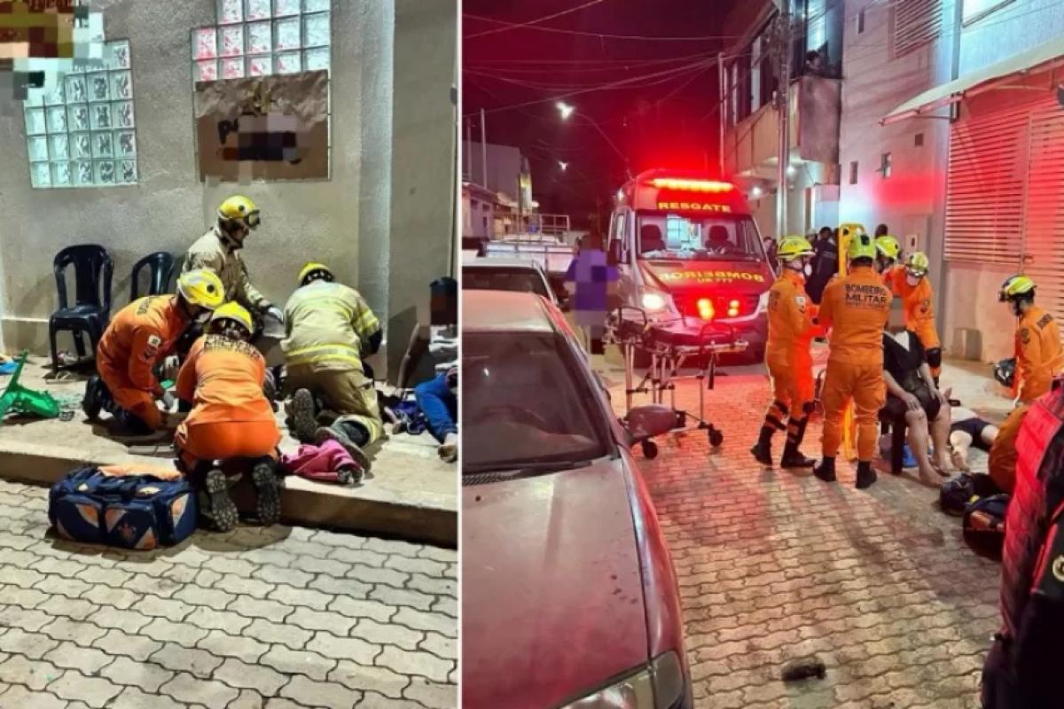 Atendimento às vítimas do acidente