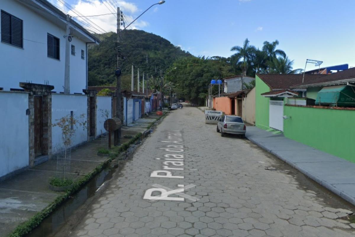 Rua onde ocorreu o crime