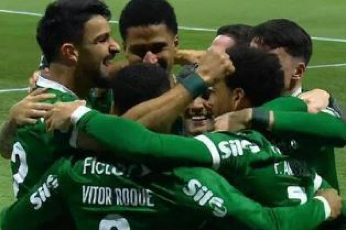 Comemoração do gol de Vitor Roque