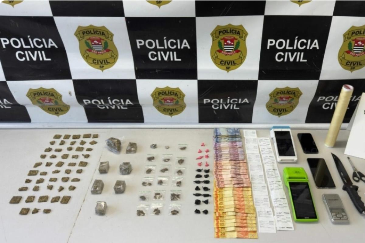 Drogas foram apreendidas pela Polícia Militar 