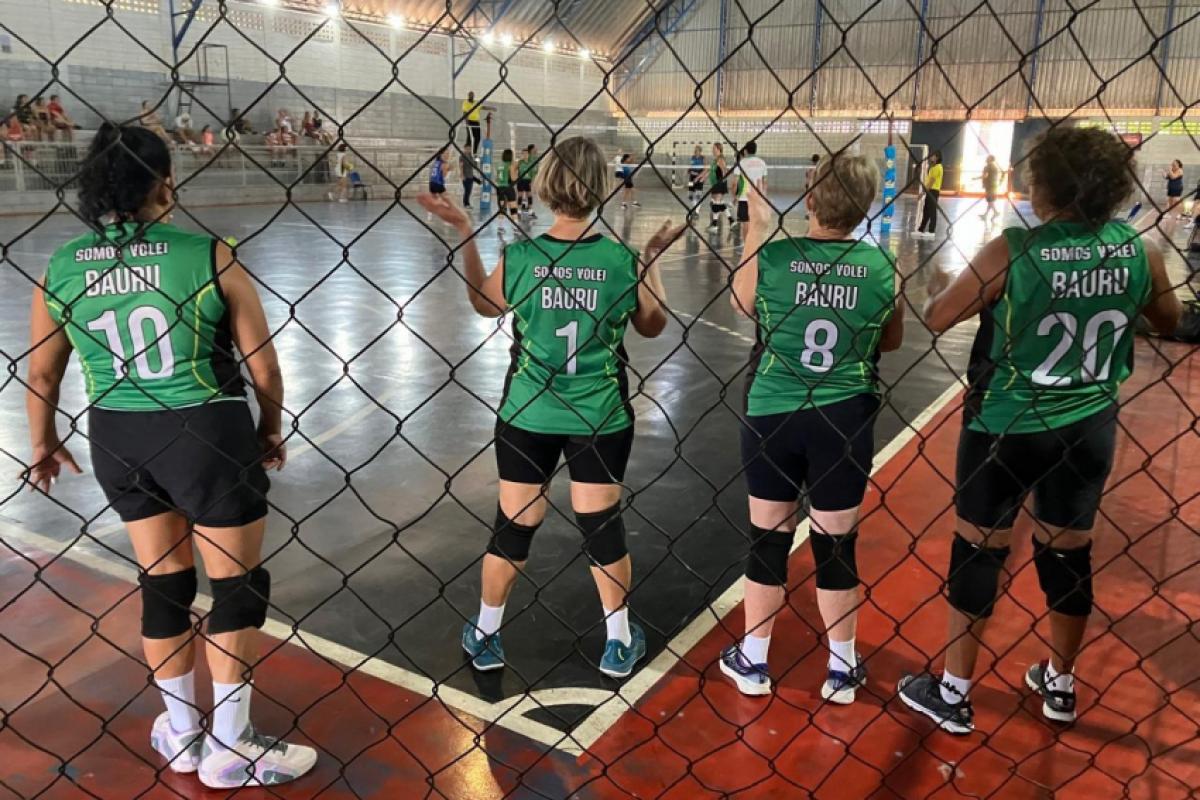 Parte do time em rodada da Superliga disputada em março em Bauru