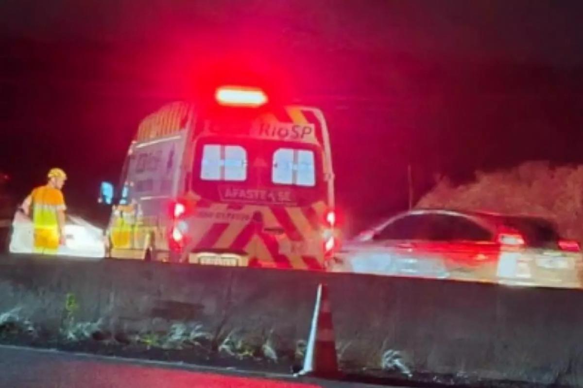 Acidente registrado na Dutra, em Caçapava