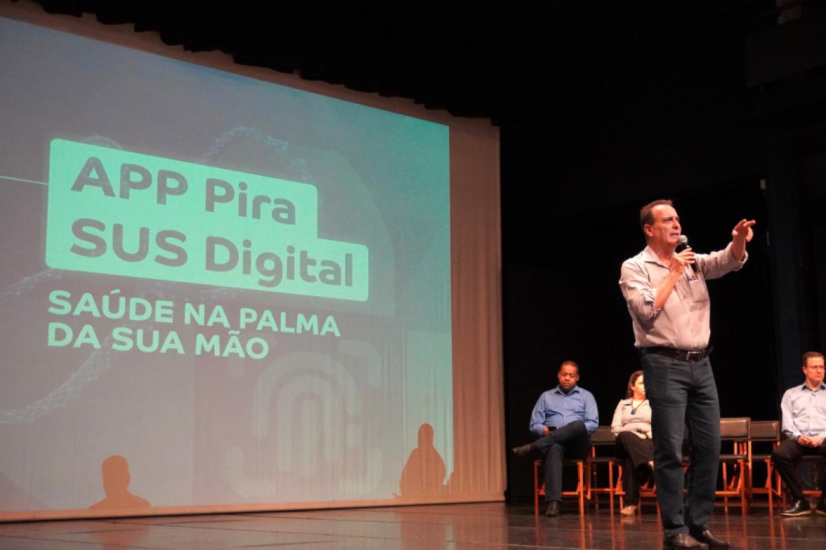 O prefeito Helinho Zanatta destacou que o Pira SUS Digital representa um salto de qualidade no atendimento à população de Piracicaba.