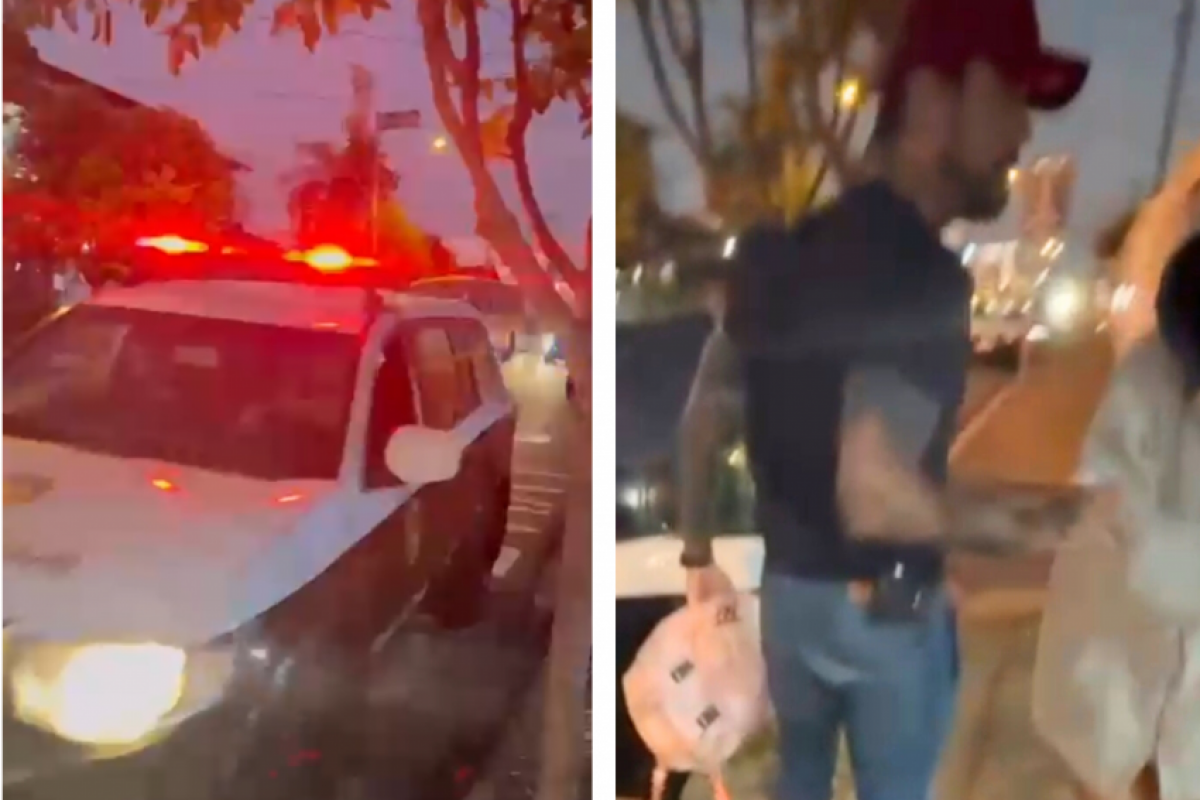 Após ser localizada, a menina foi levada para a delegacia.