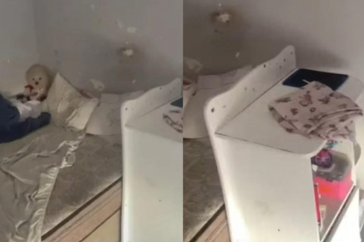 Quarto onde criança era mantida pelos pais, sem acesso ao mundo exterior.