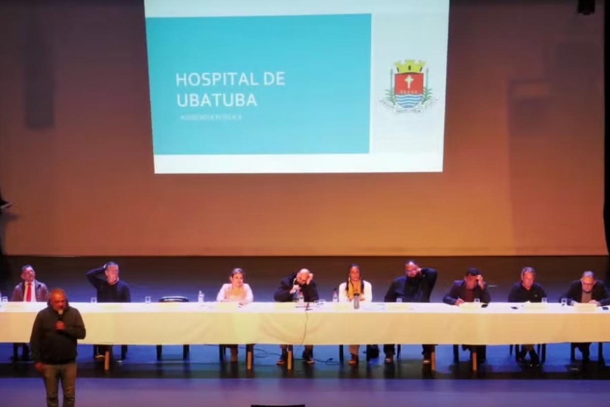 Momento foi transmitido pela TV da Câmara de Ubatuba