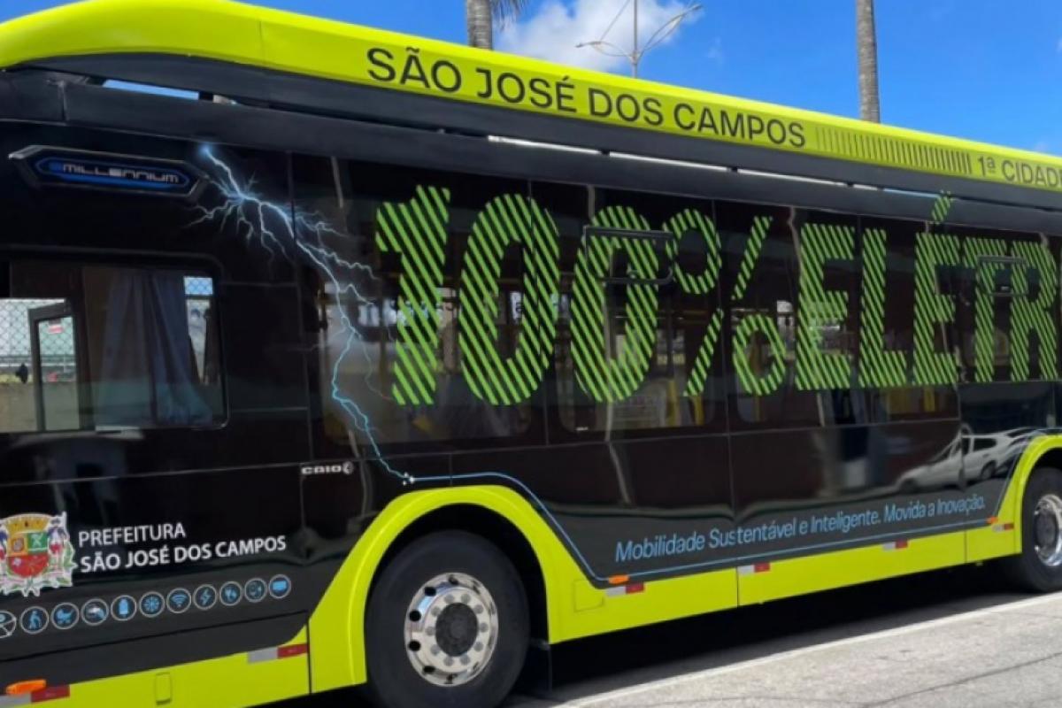 Novos ônibus elétricos de São José dos Campos