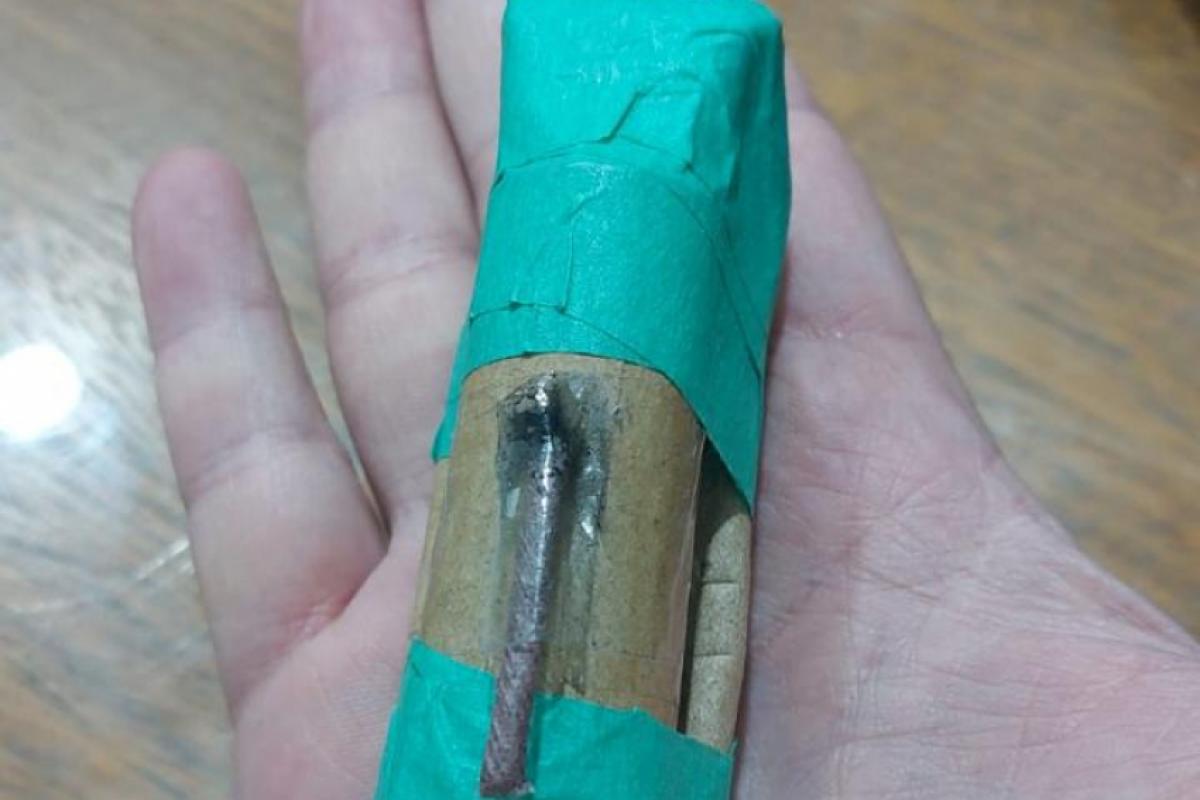 Artefato apreendido pela Polícia Federal no aeroporto de Araçatuba