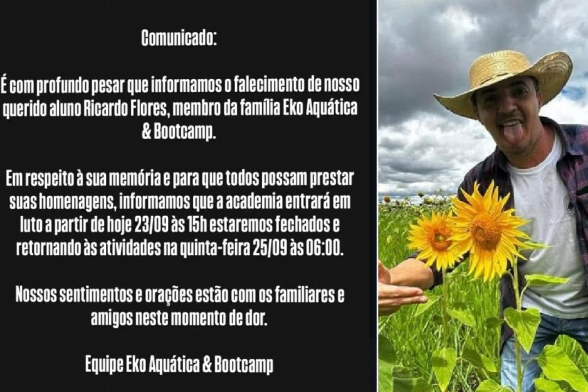 Academia postou que está fechada