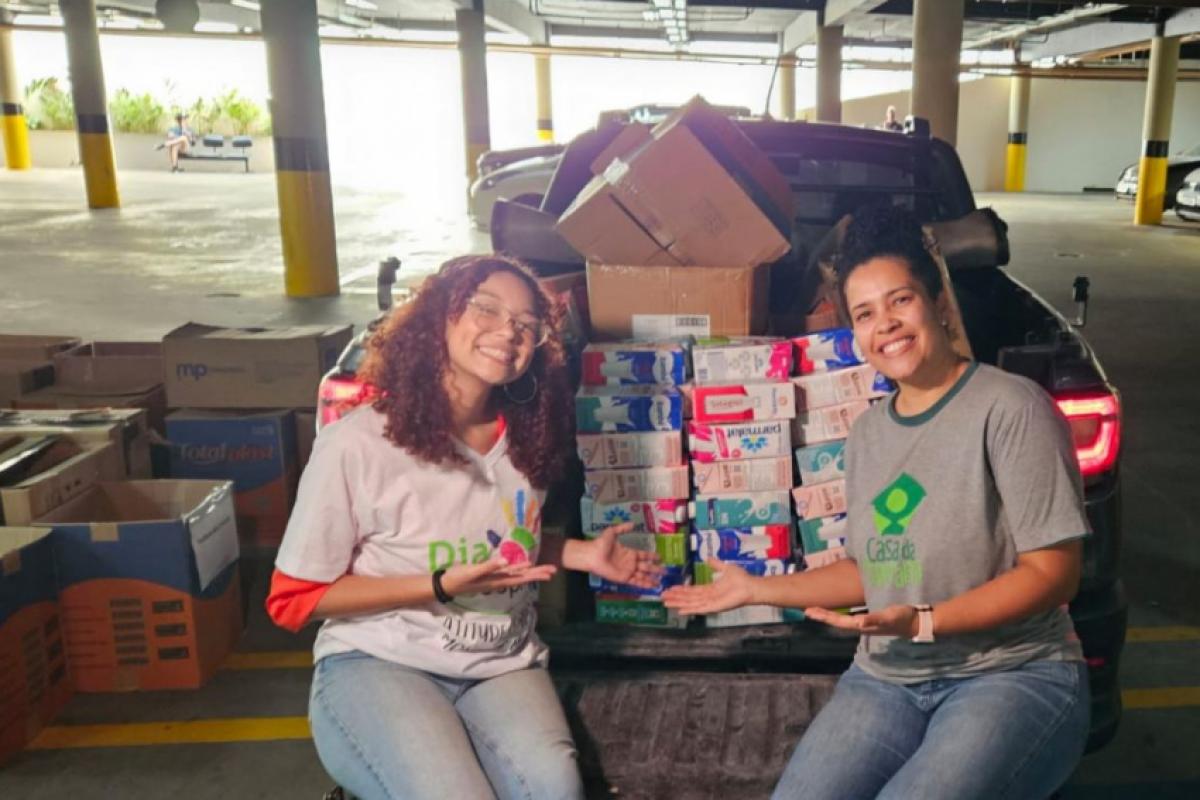 Entrega das doações a Casa da Esperança