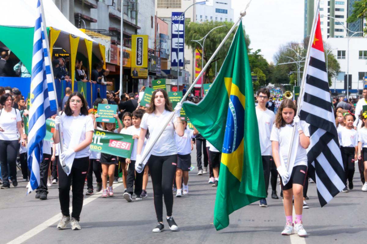 Desfile de 7 de setembro acontece neste domingo
