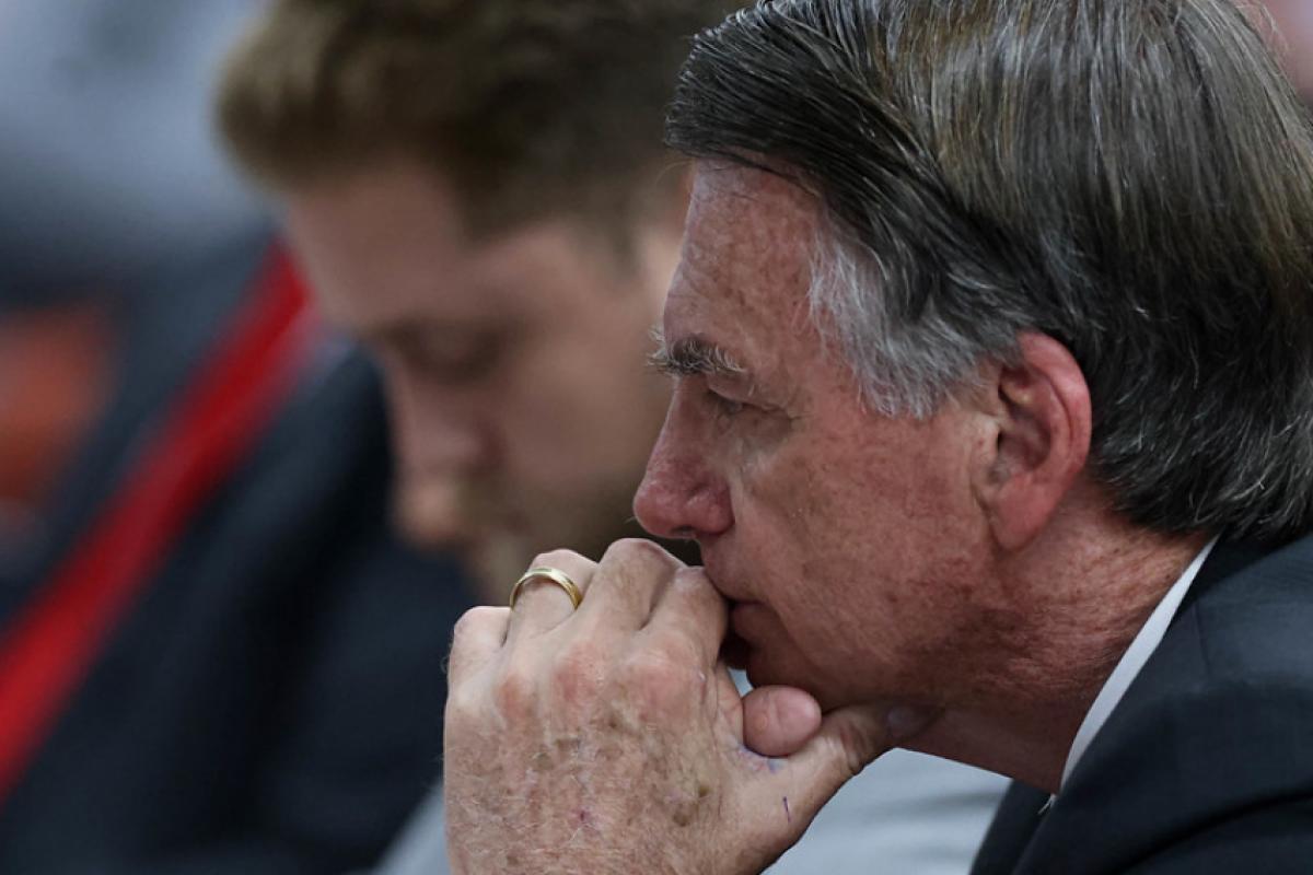 Jair Bolsonaro, durante depoimento na Primeira Turma do Supremo Tribunal Federal 
