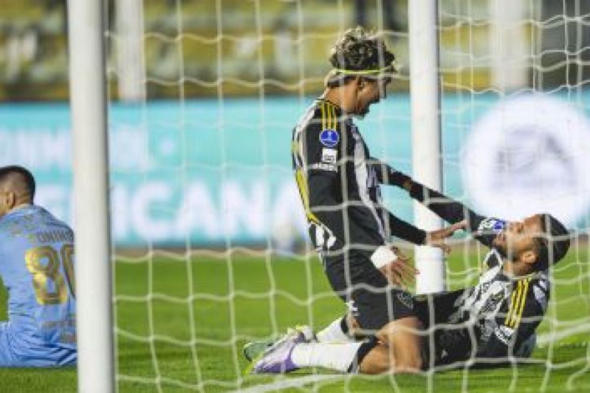 Jogadores do Atlético-MG comemoram gol
