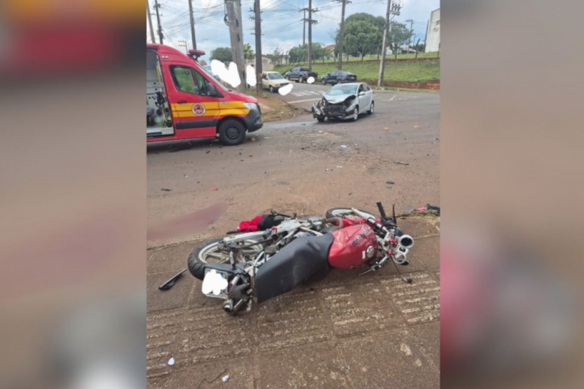 O acidente deixou o suspeito gravemente ferido.