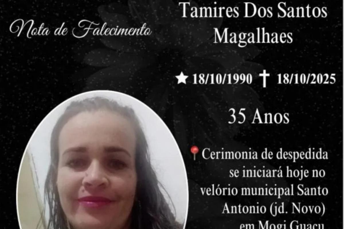 Polícia Civil investiga as circunstâncias da morte de Tamires dos Santos Magalhães, de 35 anos, e busca suspeitos pelo crime.