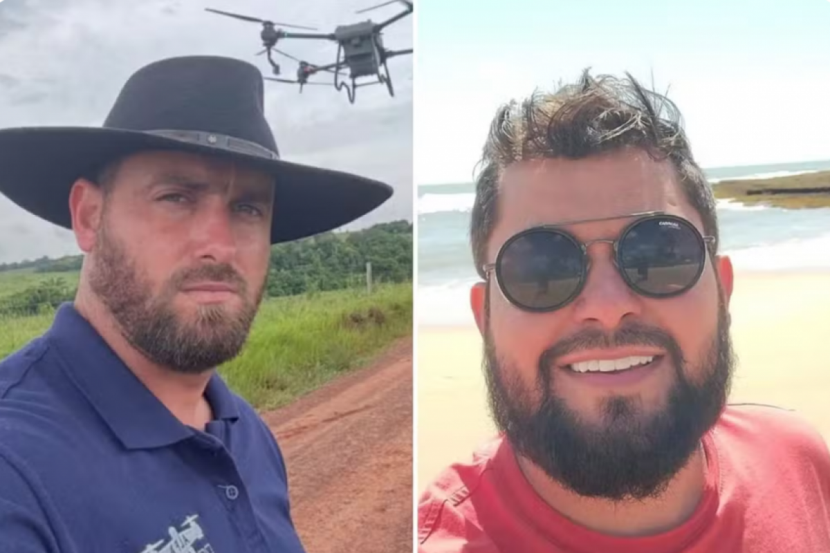 Murilo Vinhal e Idael Farias, morreram na hora e corpos ficaram submersos no rio.