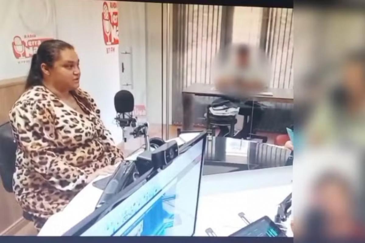 Francyelle Silvestre pediu dinheiro ao vivo em uma emissora de rádio