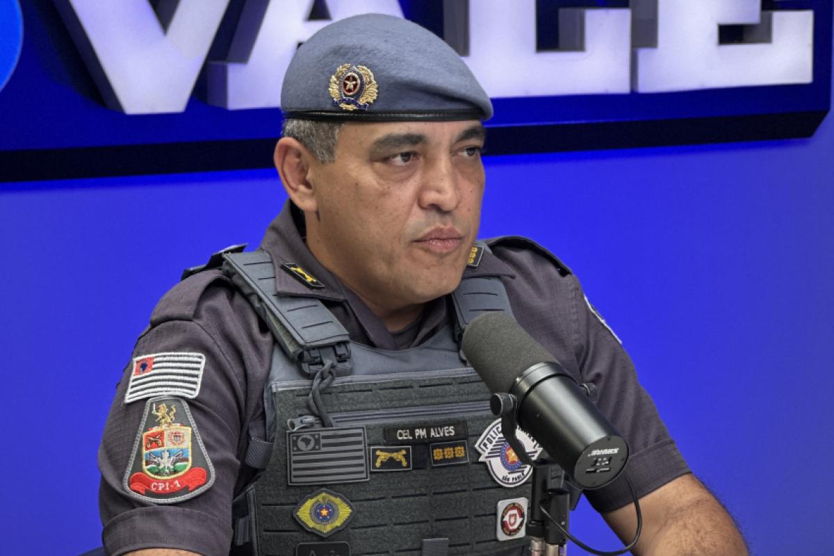 Coronel Luiz Fernando Alves, comandante da  Polícia Militar no Vale