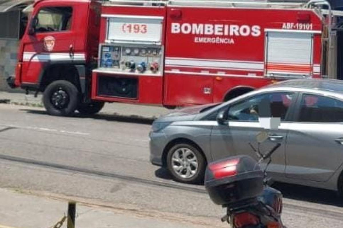 O caso foi atendido pelo Corpo de Bombeiros e Polícia Militar