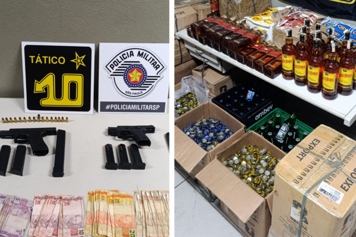 Uma denúncia anônima levou a polícia ao depósito de bebidas falsificadas. 