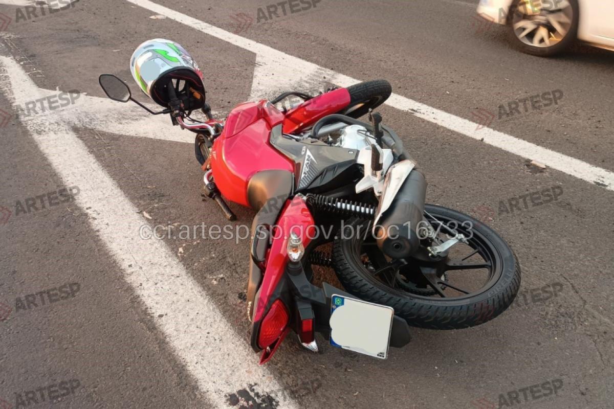 Mulher de 38 anos, vítima conduzia uma Honda CG 160