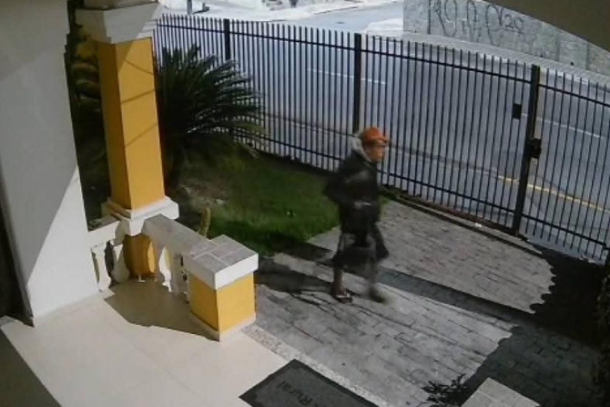 Ladrão flagrado por câmera de segurança