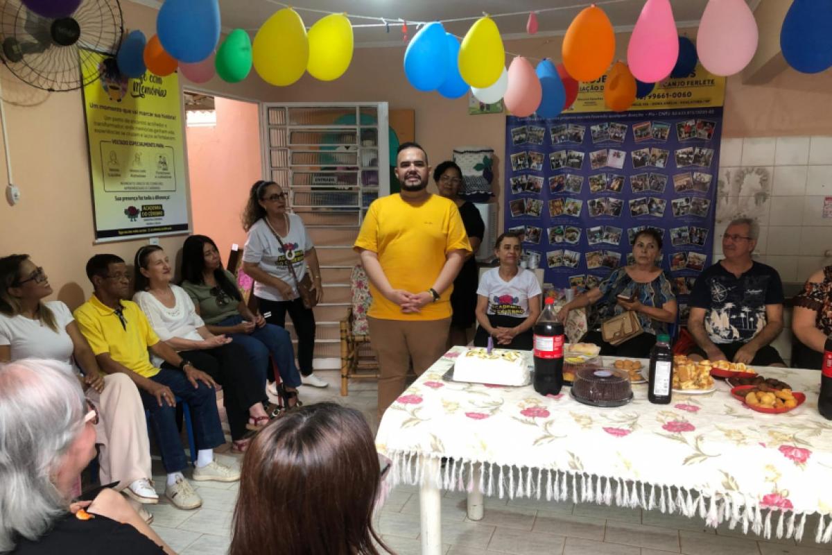 Instituição celebrou data com música, arte e confraternização em homenagem ao Dia Internacional da Pessoa Idosa